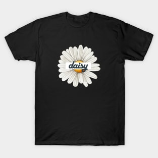 Daisies Flora Minimalist Retro Vintage Positive T-Shirt